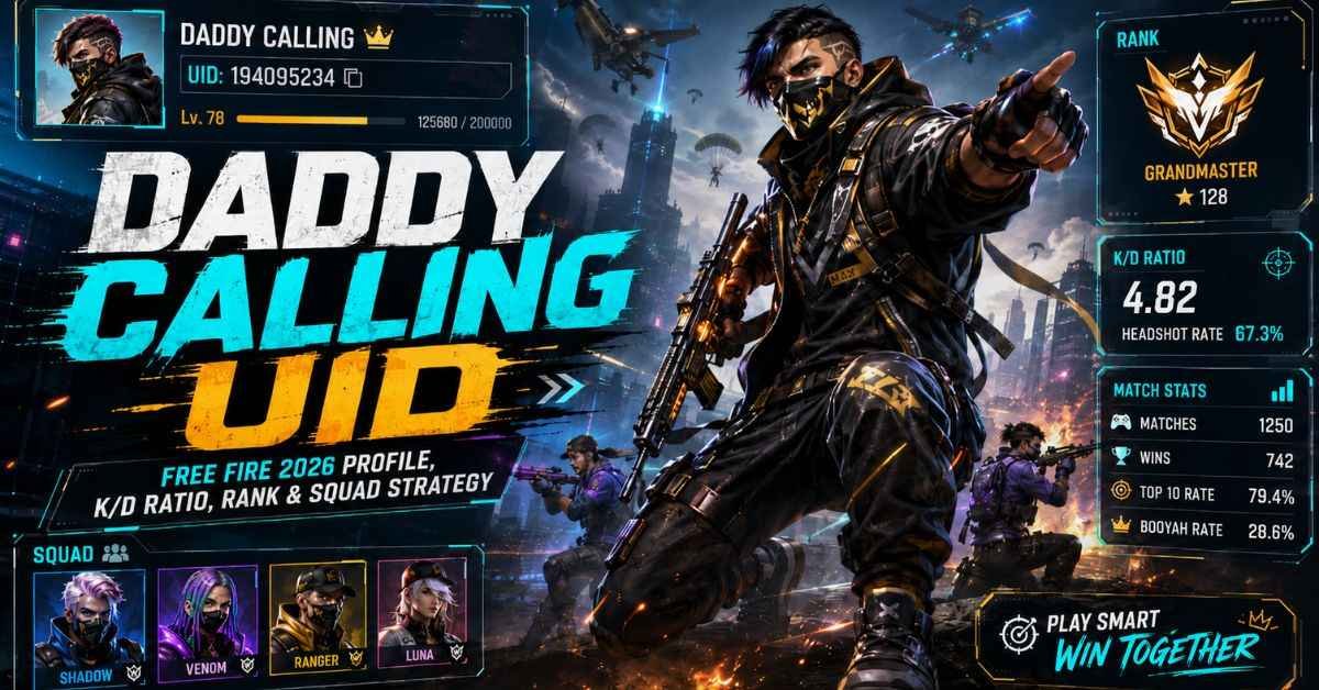 Daddy Calling UID: Stats, K/D and Real Name